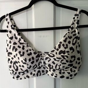 Leopard Print Women's Swim Top